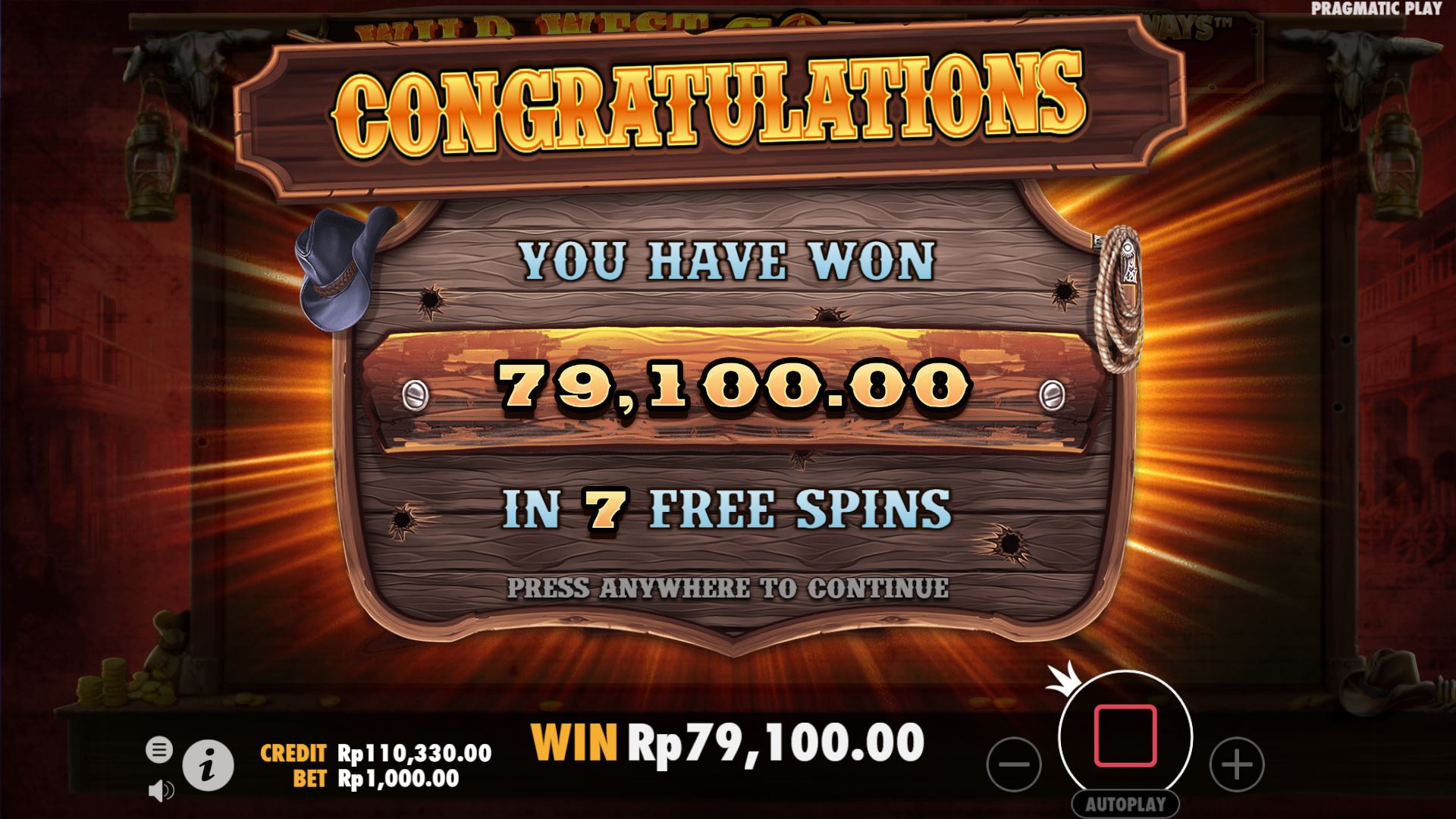 Wild west gold демо